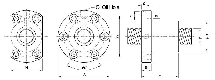 SFI4010-4、滚珠丝杠轴承