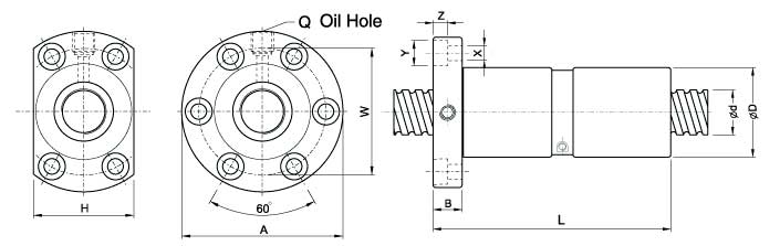 DFI8010-4、滚珠丝杠轴承