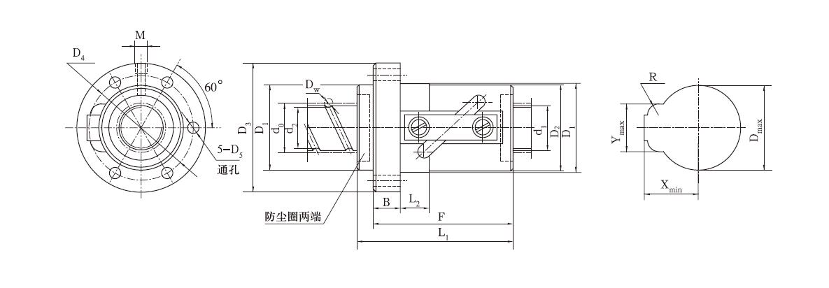 DGZ4040-1.8x4滚珠丝杠