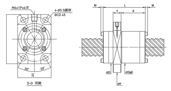 2R20-40V2-DFSH-1106-1220-0.018滚珠丝杠